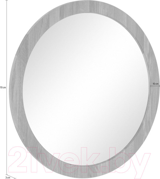 Изображение товара Зеркало Dipriz Millisy Д.68018 (дуб/масло)