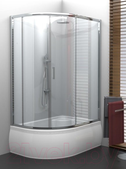 Изображение товара Душевая кабина New Trendy Varia K-0130 100x80x165 (ассиметричная, графит стекло)