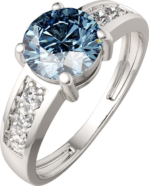 Изображение товара Кольцо из серебра ZORKA 0210313 (р.17, с наноситалом и фианитами)