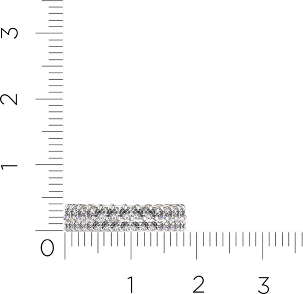 Изображение товара Кольцо из серебра ZORKA 0210321 (р.17.5, с фианитами)