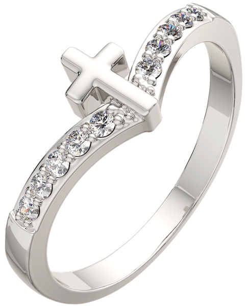 Изображение товара Кольцо из серебра ZORKA 0210540.ZZ (р.17, с фианитами)