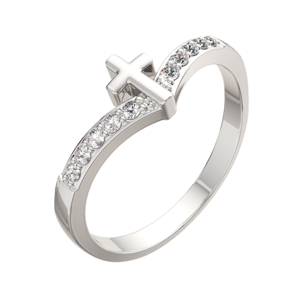 Изображение товара Кольцо из серебра ZORKA 0210540.ZZ (р.17, с фианитами)