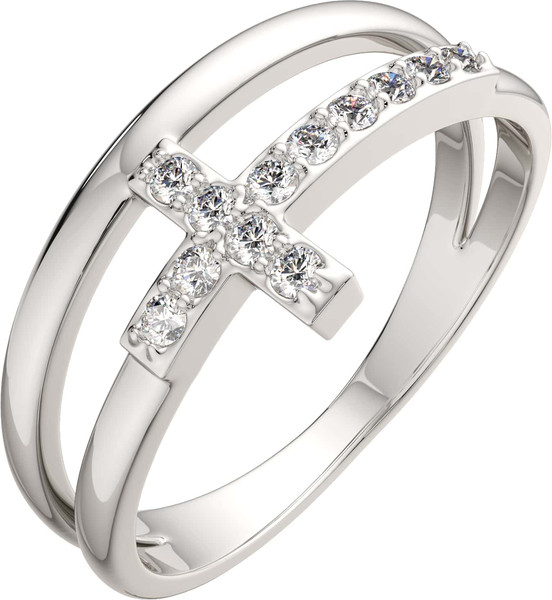 Изображение товара Кольцо из серебра ZORKA 0210584 (р.17, с фианитами)