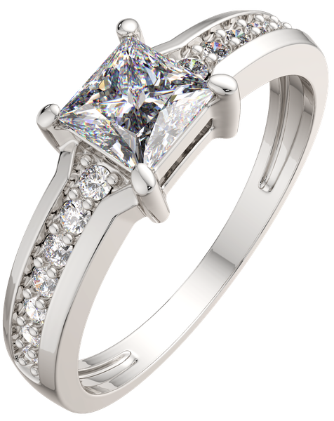 Изображение товара Кольцо из серебра ZORKA 0210603.ZZ (р.17, с фианитами)