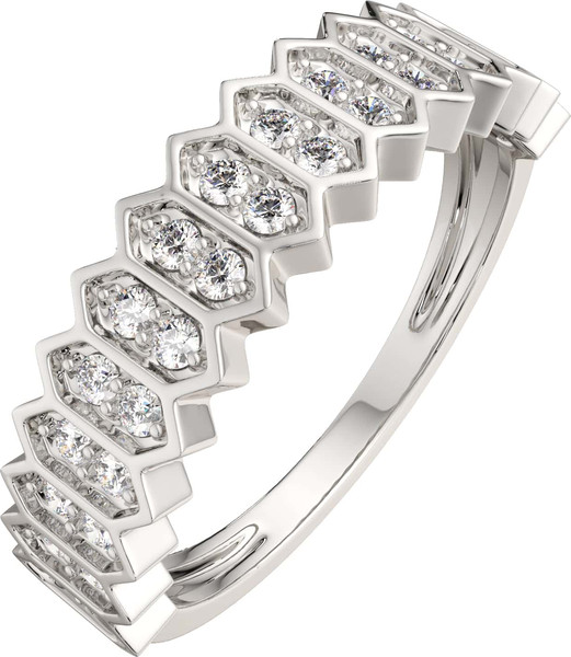 Изображение товара Кольцо из серебра ZORKA 0210614 (р.18, с фианитами)