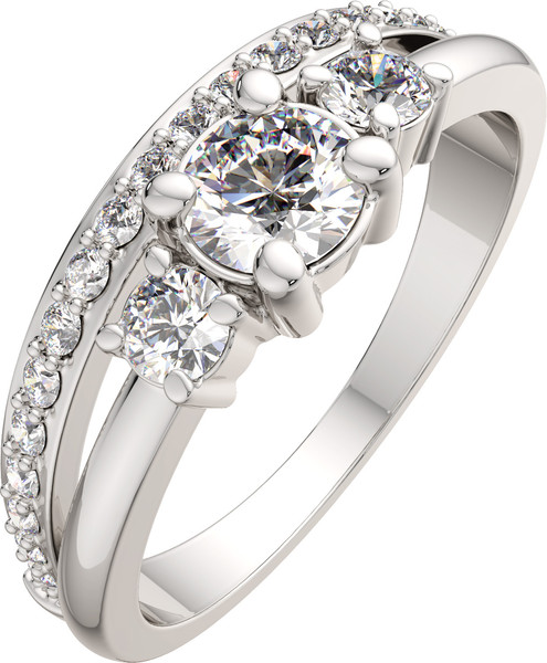 Изображение товара Кольцо из серебра ZORKA 0210620 (р.17.5, с фианитами)