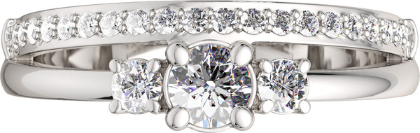 Изображение товара Кольцо из серебра ZORKA 0210620 (р.17.5, с фианитами)