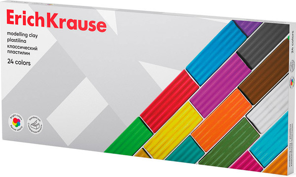 Изображение товара Пластилин Erich Krause Классический / 61319 (24цв)