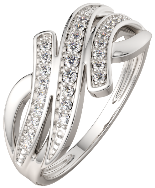 Изображение товара Кольцо из серебра ZORKA 0210646.ZZ (р.17.5, с фианитами)