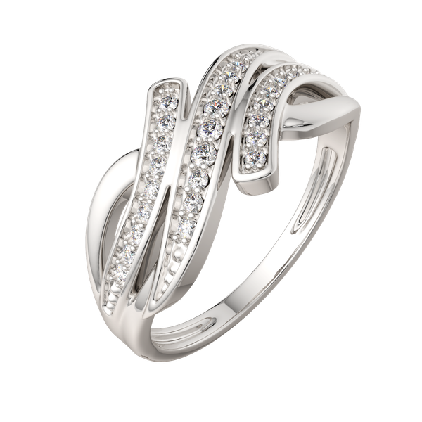 Изображение товара Кольцо из серебра ZORKA 0210646.ZZ (р.17.5, с фианитами)