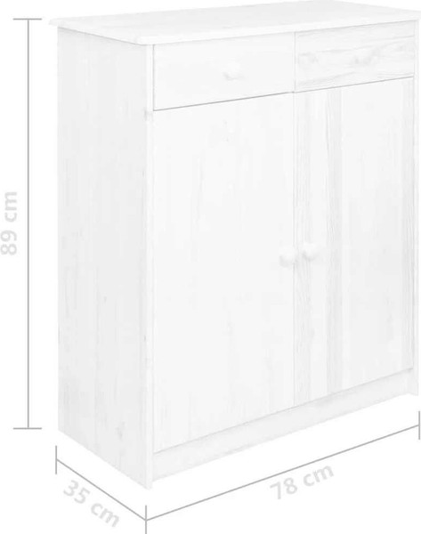 Изображение товара Комод Dipriz Ром 2 дверки 2 ящика Д.1349.2 (лак)