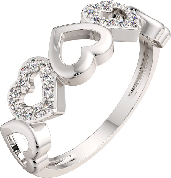 Изображение товара Кольцо из серебра ZORKA 0210676.ZZ (р.17, с фианитами)