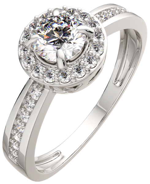 Изображение товара Кольцо из серебра ZORKA 0210684.ZZ (р.17, с фианитами)