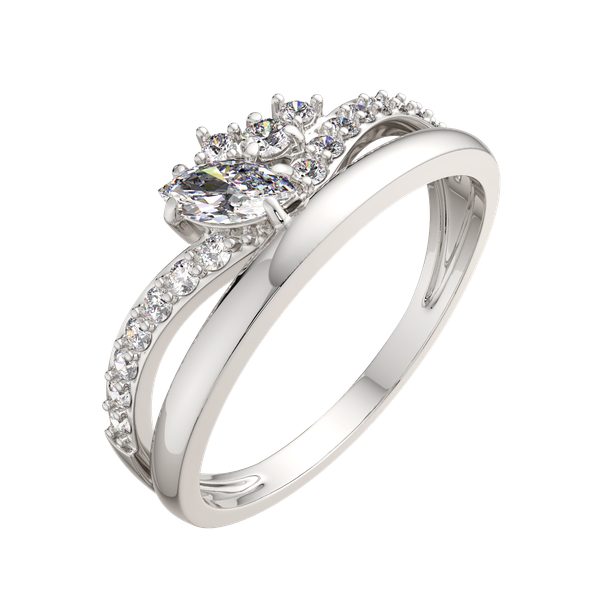 Изображение товара Кольцо из серебра ZORKA 0210419.ZZ (р.17, с фианитами)