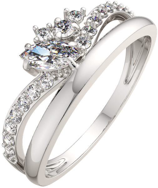 Изображение товара Кольцо из серебра ZORKA 0210419.ZZ (р.17, с фианитами)