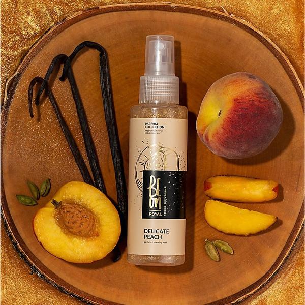 Изображение товара Спрей для тела BeOn Парфюмированный мерцающий Royal Delicate Peach (150мл)