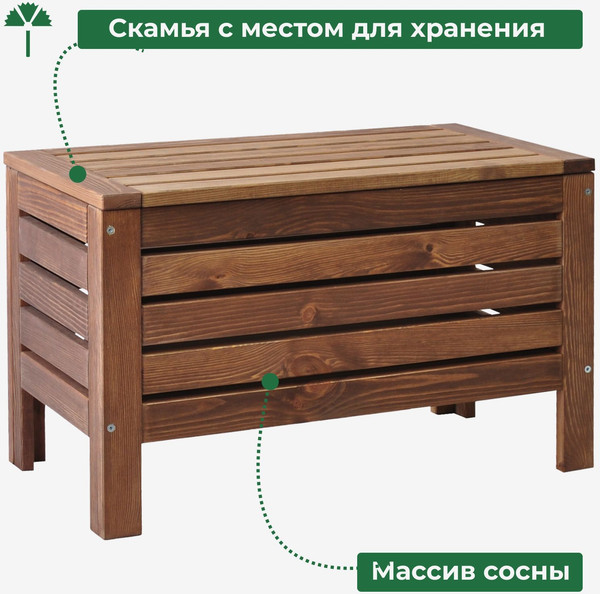 Изображение товара Сундук Dipriz Д.25041.2 (венге)