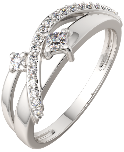 Изображение товара Кольцо из серебра ZORKA 0210429.ZZ (р.17, с фианитами)