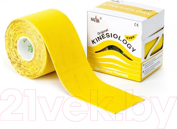 Изображение товара Кинезио тейп Nasara Kinesiology Tape / NR81735 (желтый)