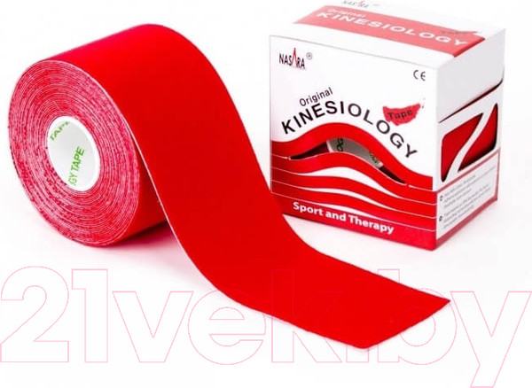 Изображение товара Кинезио тейп Nasara Kinesiology Tape / 09494305 (красный)