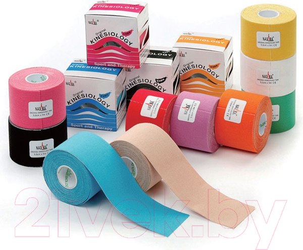Изображение товара Кинезио тейп Nasara Kinesiology Tape / О7773662 (синий)