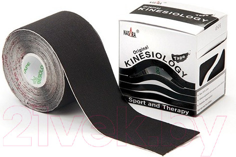 Изображение товара Кинезио тейп Nasara Kinesiology Tape / NR81466 (черный)