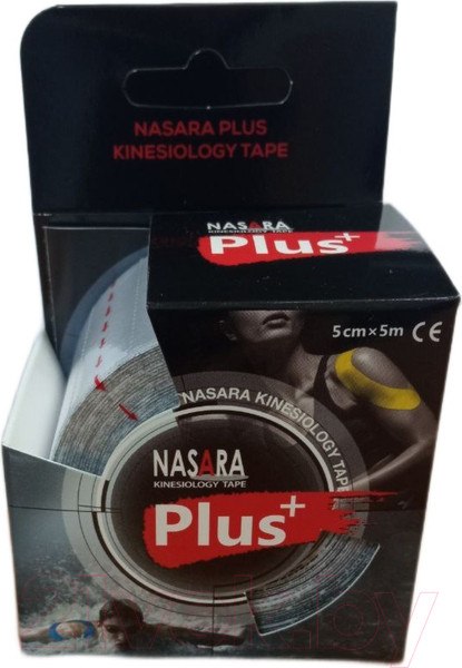 Изображение товара Кинезио тейп Nasara Kinesiology Tape Plus / NR81480 (белый)