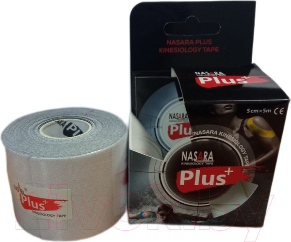 Изображение товара Кинезио тейп Nasara Kinesiology Tape Plus / NR81480 (белый)