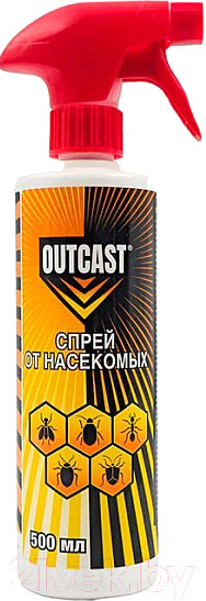 Изображение товара Спрей от насекомых Outcast 500мл