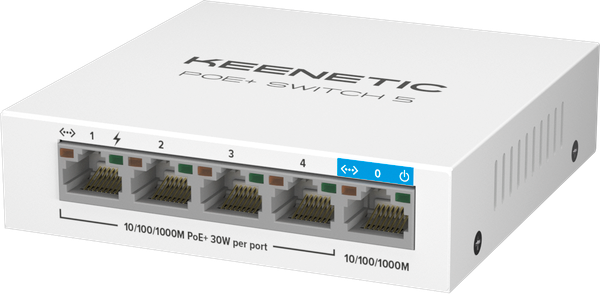 Изображение товара Коммутатор Keenetic PoE+ Switch 5 / KN-4610
