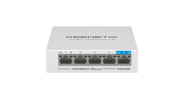 Изображение товара Коммутатор Keenetic PoE+ Switch 5 / KN-4610
