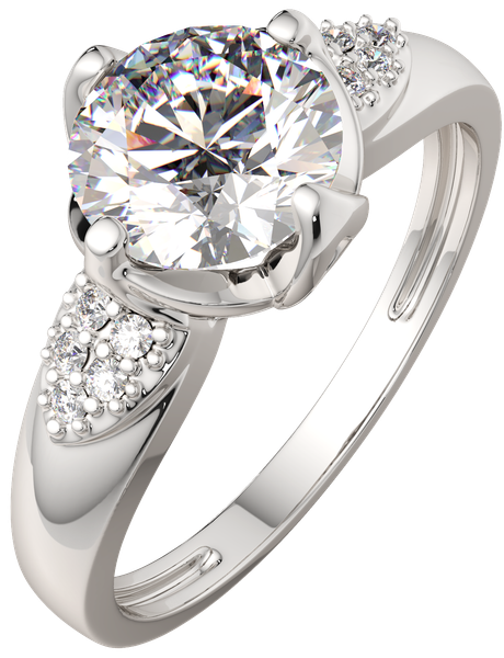 Изображение товара Кольцо из серебра ZORKA 0210735.ZZ (р.18, с фианитами)