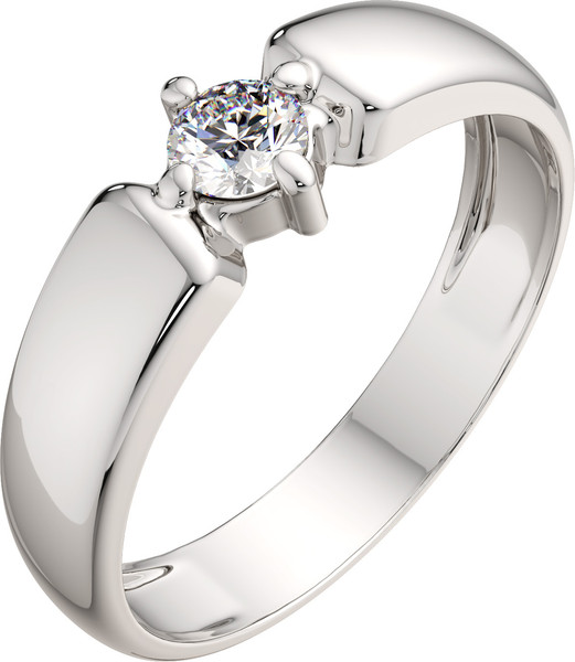 Изображение товара Кольцо из серебра ZORKA 0210761 (р.17, с фианитом)