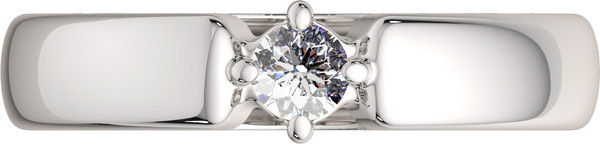 Изображение товара Кольцо из серебра ZORKA 0210761 (р.17.5, с фианитом)