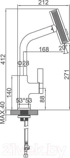 Изображение товара Смеситель Ledeme L6099D-4