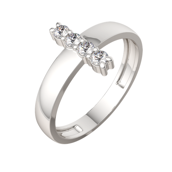 Изображение товара Кольцо из серебра ZORKA 0210817.ZZ (р.17.5, с фианитами)