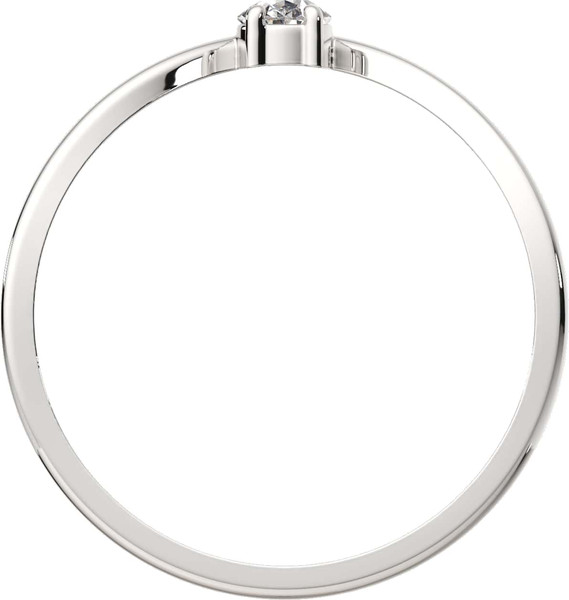 Изображение товара Кольцо из серебра ZORKA 0210491-CD (р.17.5, с фианитом)