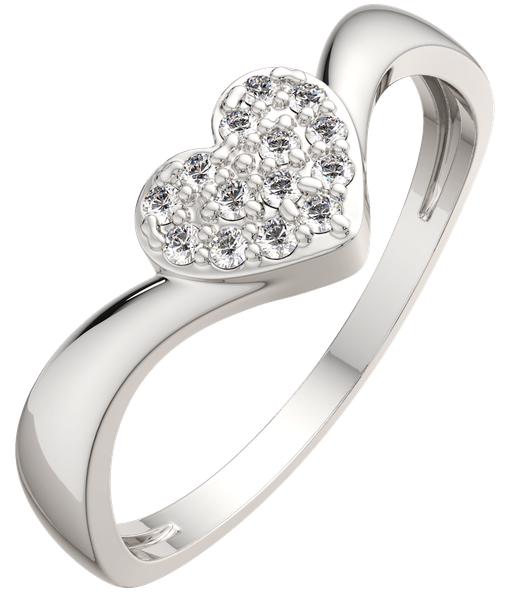 Изображение товара Кольцо из серебра ZORKA 0210847.ZZ (р.17, с фианитами)