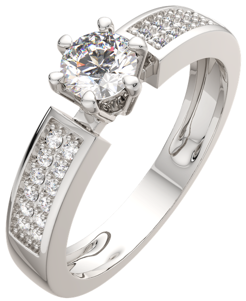 Изображение товара Кольцо из серебра ZORKA 0210855.ZZ (р.17.5, с фианитами)