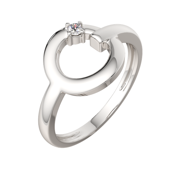 Изображение товара Кольцо из серебра ZORKA 0210527.ZZ (р.17, с фианитом)