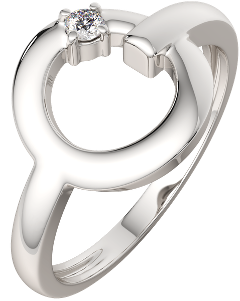 Изображение товара Кольцо из серебра ZORKA 0210527.ZZ (р.17, с фианитом)