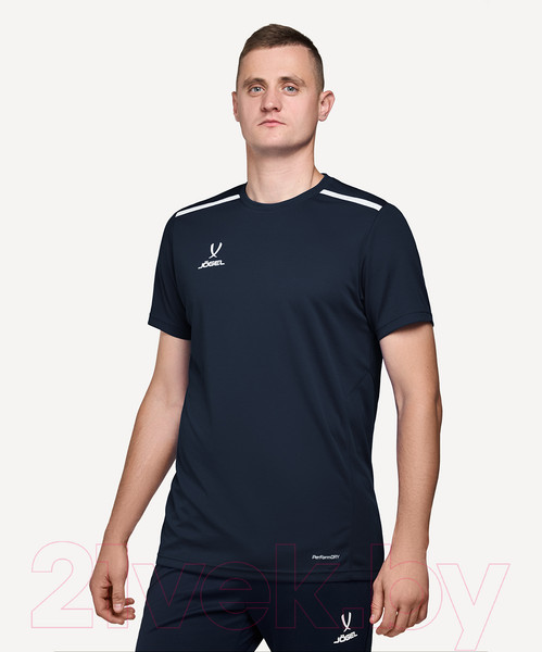 Изображение товара Футболка игровая футбольная Jogel Division Training Tee (XL, темно-синий)