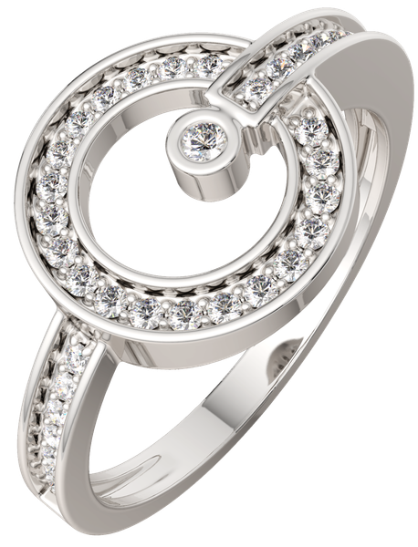 Изображение товара Кольцо из серебра ZORKA 0210905.ZZ (р.17, с фианитами)