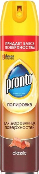 Изображение товара Полироль для мебели Pronto Классик для деревянных поверхностей / 864905 (250мл)