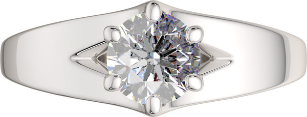 Изображение товара Кольцо из серебра ZORKA 0210954 (р.17.5, с фианитом)