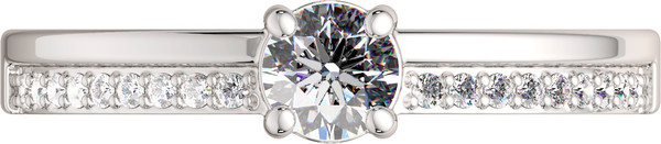 Изображение товара Кольцо из серебра ZORKA 0210961 (р.17, с фианитами)