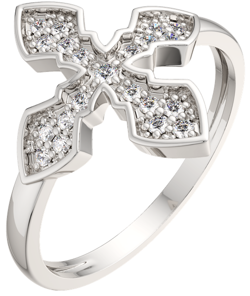 Изображение товара Кольцо из серебра ZORKA 0210963 (р.17.5, с фианитами)