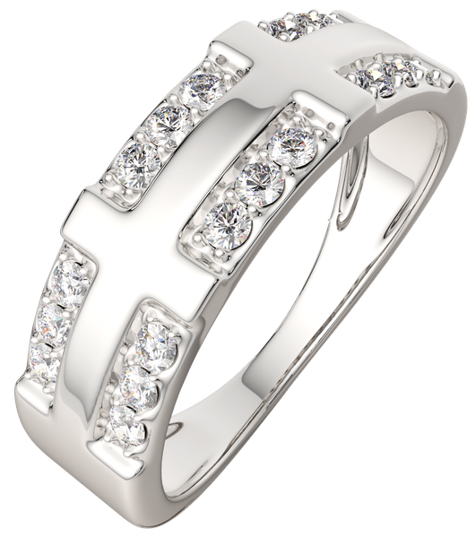 Изображение товара Кольцо из серебра ZORKA 0210971.ZZ (р.17, с фианитами)