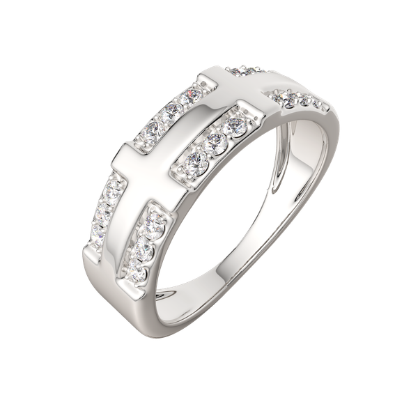 Изображение товара Кольцо из серебра ZORKA 0210971.ZZ (р.17, с фианитами)