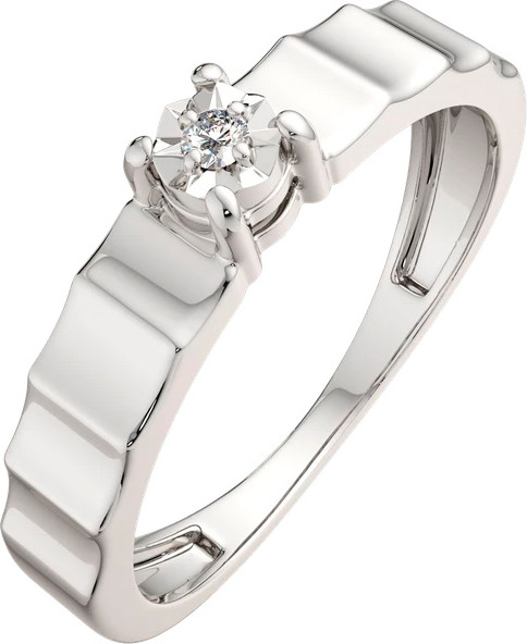 Изображение товара Кольцо из серебра ZORKA 02D0020 (р.17, с бриллиантом)